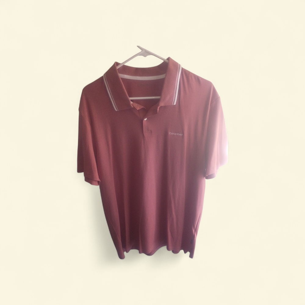 Calvin Klein Maroon Polo Shirt